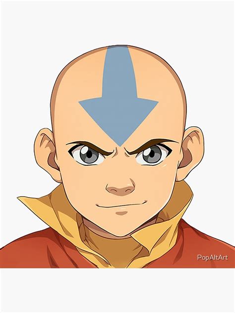 Aang Avatar The Last Airbender Sticker For Sale By Popaltart