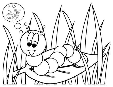 Free Printable Caterpillar Coloring Pages For Kids