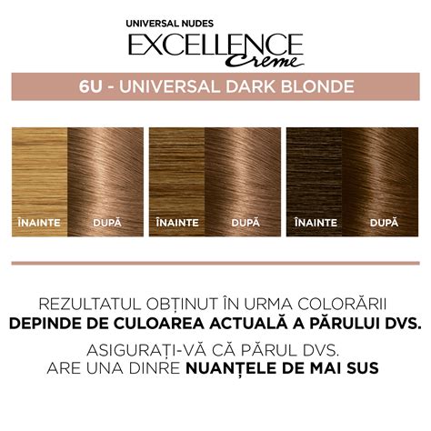 Перманентна боя за коса без амоняк L Oreal Paris Excellence Universal Nudes 6U Dark Blonde 192