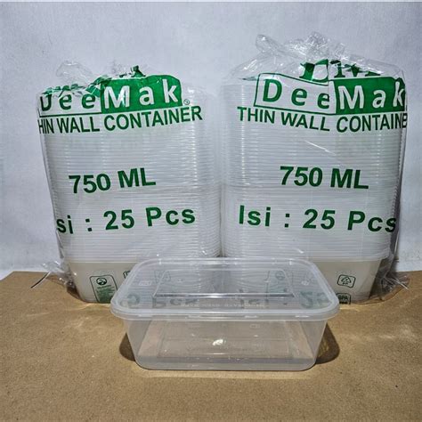 Jual Kotak Makan Plastik Thinwall Food Container Persegi Panjang