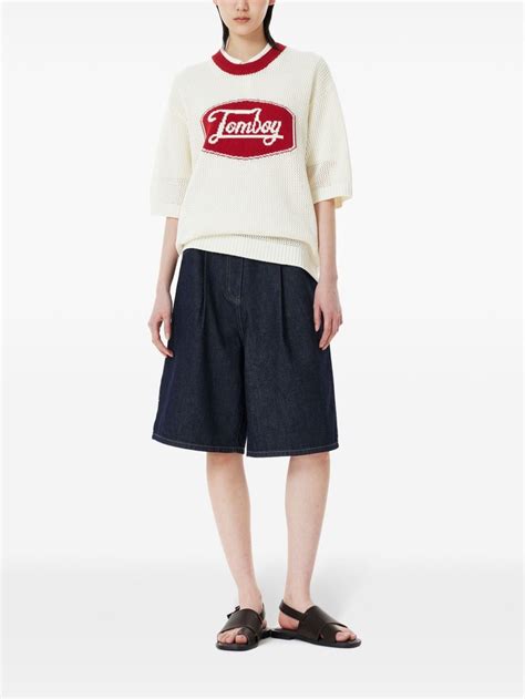 Studio Tomboy Logo Knit T Shirt Farfetch