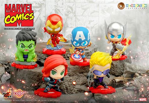 Hot Toys CBX Marvel Comics Avengers Cosbi Bobble Head Collection Box Of