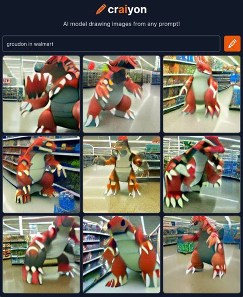 Groudon At Walmart Dall E Mini Craiyon Know Your Meme