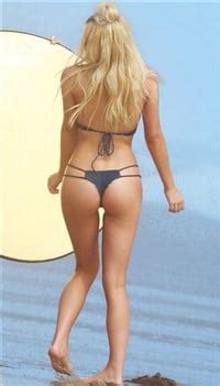 Ava Sambora Shows Off Her Nips And Ass In A Thong Bikini Photo Shoot