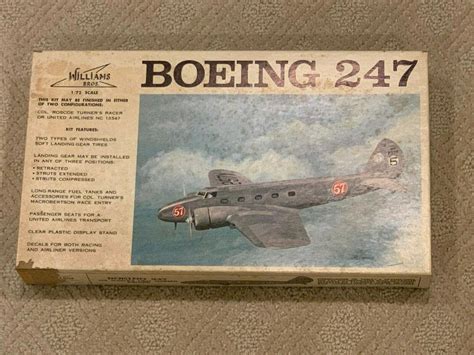 Boeing 247 1/72 Scale Plastic Airplane Model Kit | #3935892053