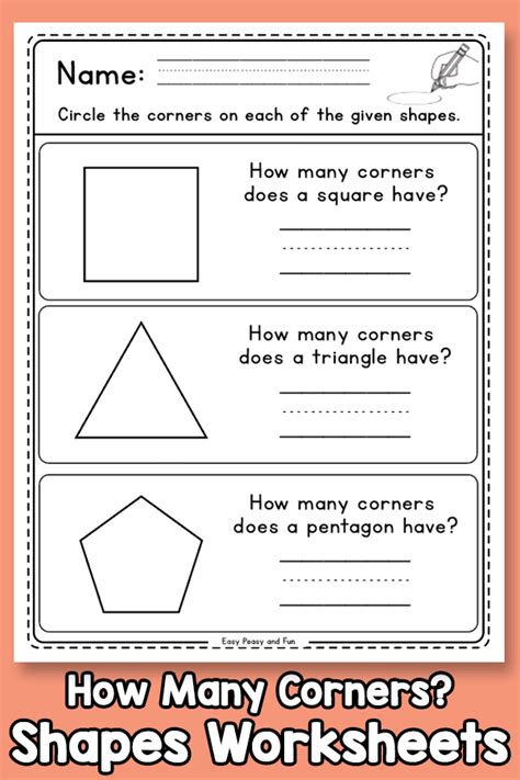 How Many Corners Does A Shape Have Worksheets Easy Peasy And Fun Membership