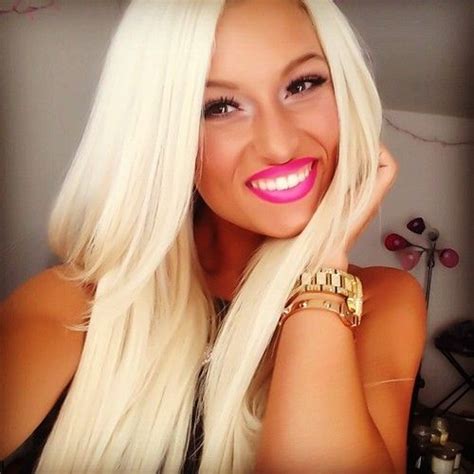 Pin By Brittany Morgan On Make Up And Nails Tan Skin Blonde Hair Cool Blonde Hair Bleach
