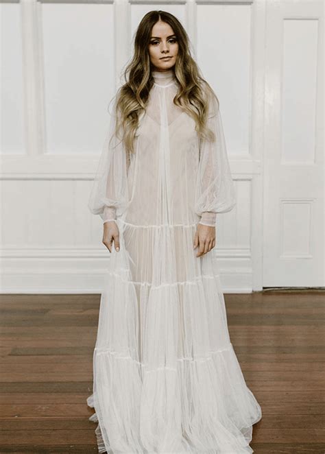 Sheer Fantasy Lingerie Inspired Bridal Gowns Lingerie Briefs By Ellen Lewis