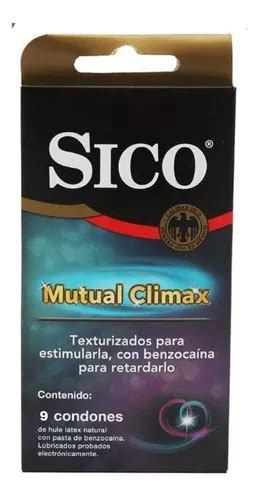 Sico Clímax Mutuo Retardante Y Textura Paquete 9 Condones Meses sin