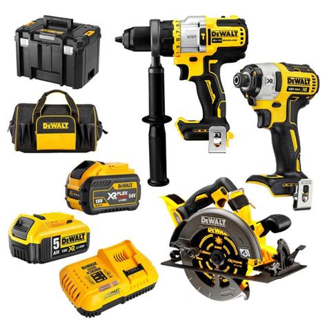 Dewalt Dcz357p1x1t Xe 18v 54v 9 0ah 5 0ah Flexvolt Xr Li Ion Cordless Brushless 3pce Combo Kit