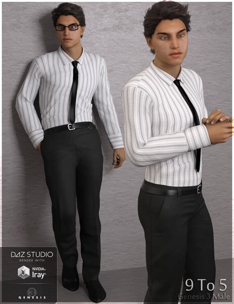 9 To 5 Outfit For Genesis 3 Male S Daz 3d