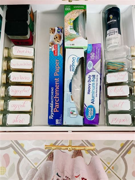 Spice Drawer Organization Spice Organization Drawer Spice Drawer