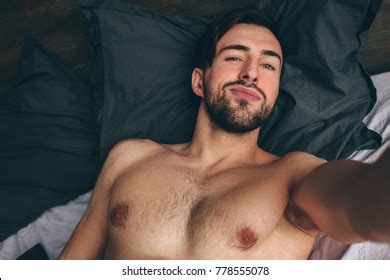 Naked Bearded Darkhair Handsome Man Shirtless Stock Photo 778555078 Shutterstock