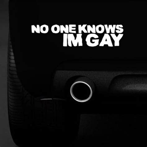 Pegatina nadie sabe que soy gay 20 x 10 cm Tienda Online de artículos LGBT