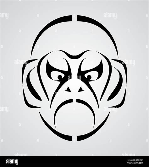 Monkey Face Royalty Free Vector Image Stock Vector Image Art Alamy