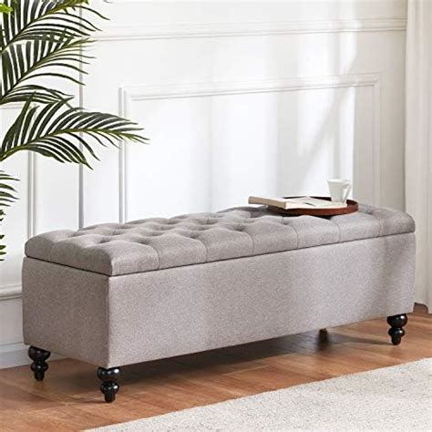 Storage Ottoman 502 Inches Upholstered Fabric Storage