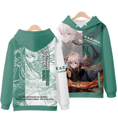 Genshin Impact Kaedehara Kazuha 3d Printed Hoodie Unisex Fashion Cute