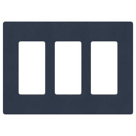 Lutron Claro 3 Gang Wall Plate for Decorator-Style Dimmers, Switches