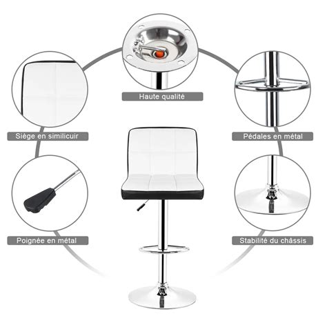 Современный 2 шт./компл. барные стулья поворотный, из искусственной ...