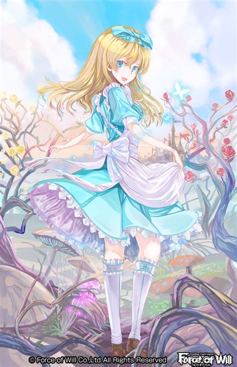 Safebooru 1girl Alice Wonderland Apron Back Blonde Hair Blue Eyes