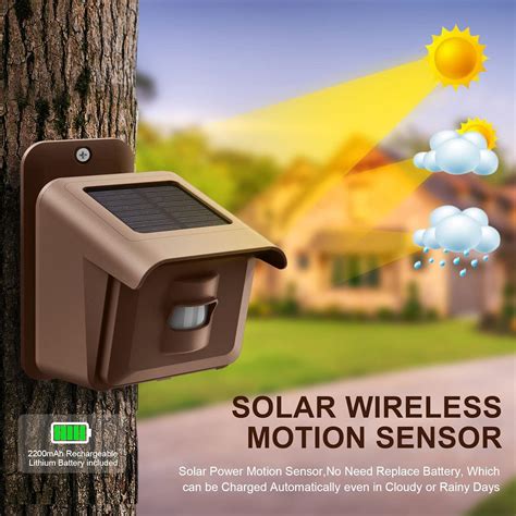 Solar Driveway Alarm 1 2 Mile Long Range Driveway Alarms Wireless Outside Weatherproof Motion