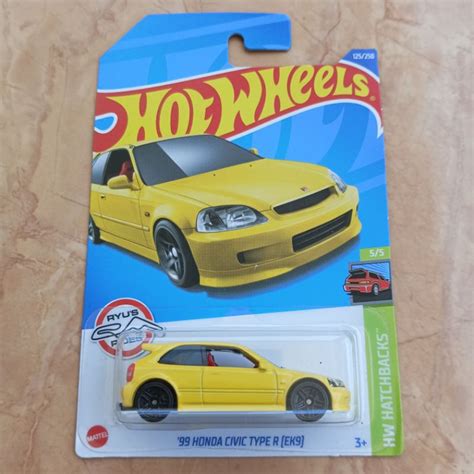 Jual Hot Wheels Honda Civic Type R Ek Kuning Shopee Indonesia
