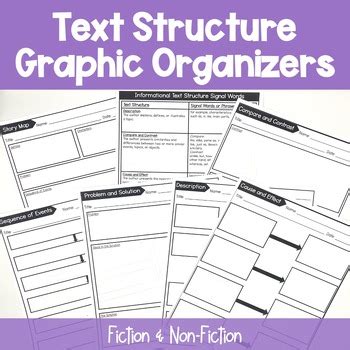 Text Structure Graphic Organizers by Reading Rachel | TPT