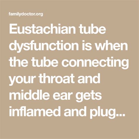 Eustachian Tube Dysfunction Causes Symptoms And Fda Advice