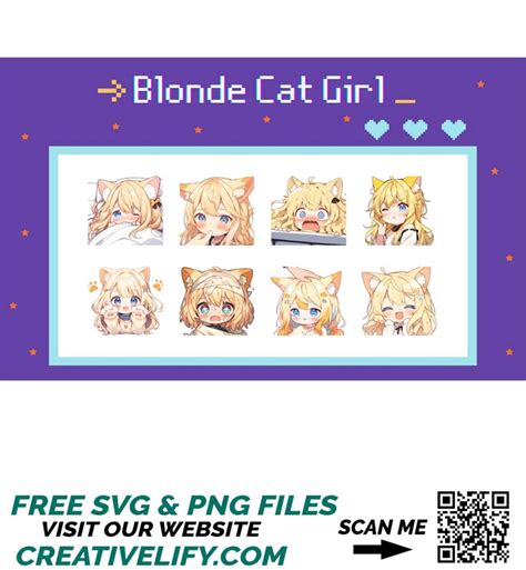 Twitch Discord Emote Girl Blonde Hair Twitch Emotes G Inspire Uplift