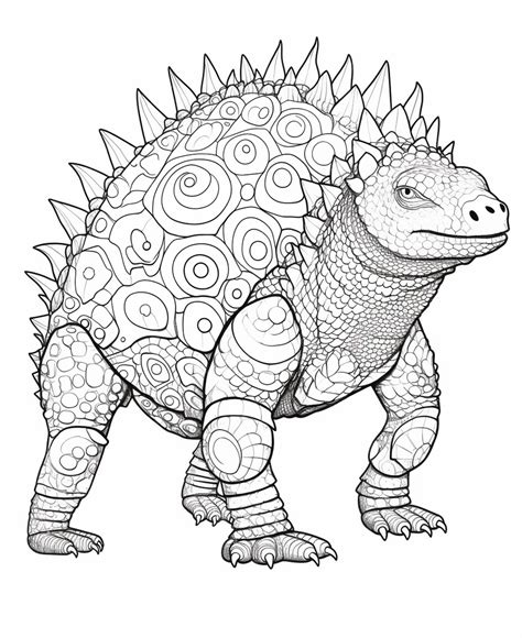 Ankylosaurus Coloring Page