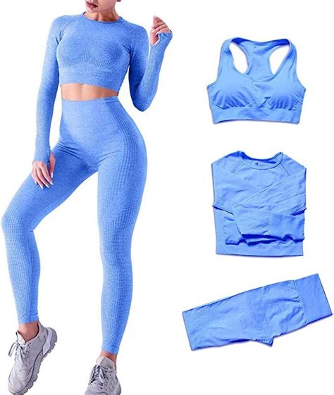 Donykarry Ensemble De V Tements De Sport Sans Couture Pour Femme