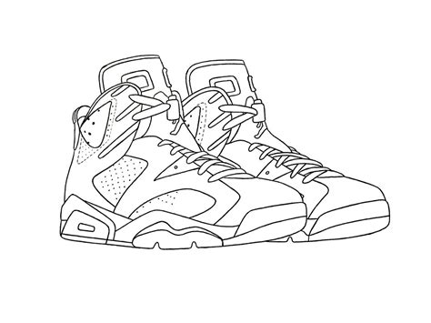 Jordan Shoes Drawing at GetDrawings | Free download