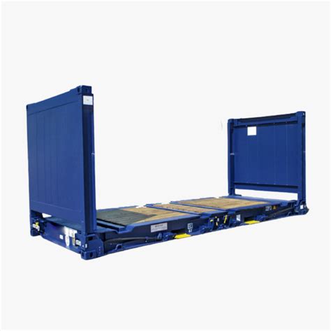 Flat Rack Shipping Container Blue For Sale Rent Tradecorp