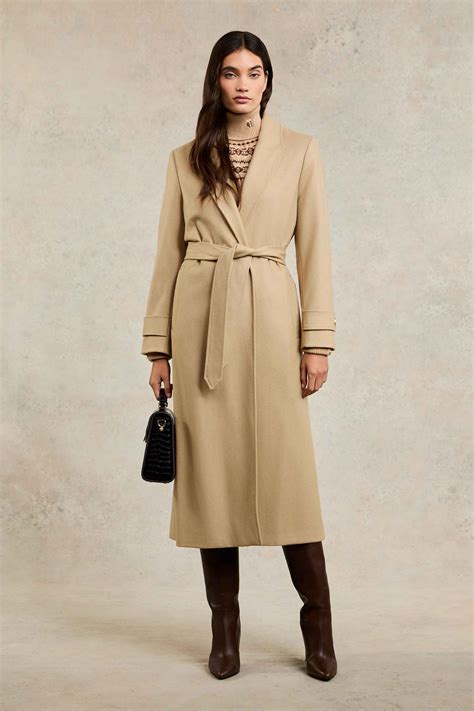 Wrap Coat Camel Holland Cooper