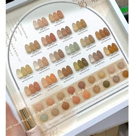 Set sơn thạch nude chính hãng 18 màu tông nâu set sơn móng tay dạng gel