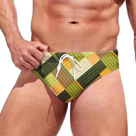 Gubotare Mens Swim Bikini Mens Vintage Swim Briefs Bikini Swimwear