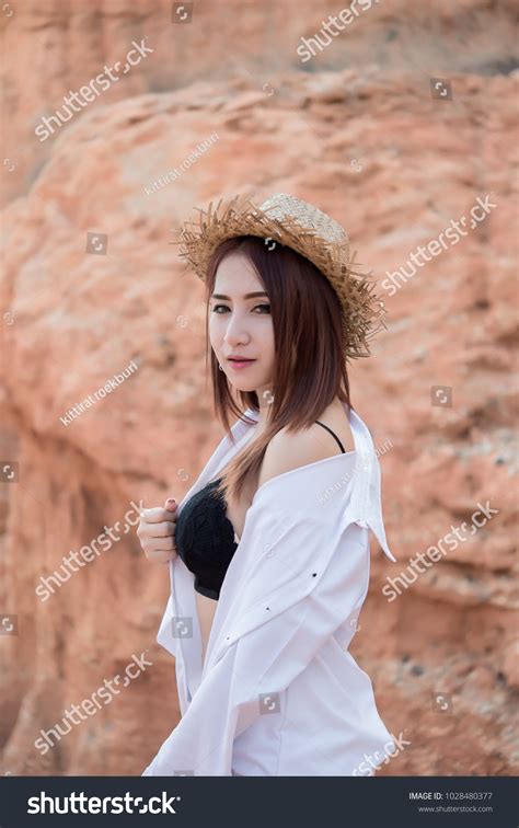 Portrait Beautiful Sexy Woman Wear Bikini Stock Photo Edit Now 1028480377