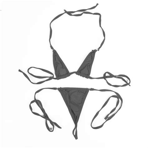 Women Super Wild Bikini G String Thong Bra Halter Set Adults Sexy Lingerie Mini Micro Bra Hot