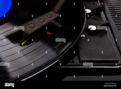 Turntable Stylus On A Vinyl Record Vintage Vinyl Record Player Needle