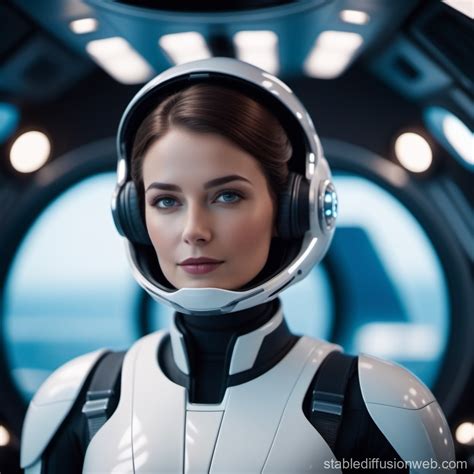 artificial intelligence persona is co pilot of a spaceship to transport ...