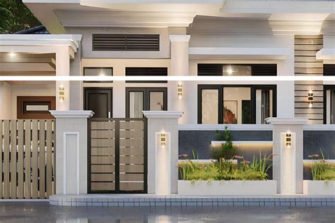 memasang pagar rumah minimalis  benar