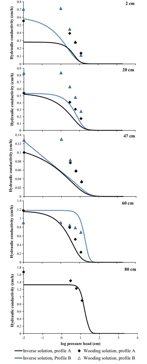 The Average Hydraulic Conductivity Curves Obtained By Inverse