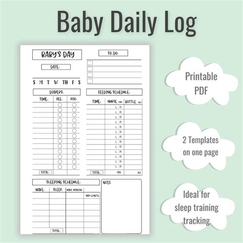 Daycare Free Printable Diaper Log - Printable Templates Free