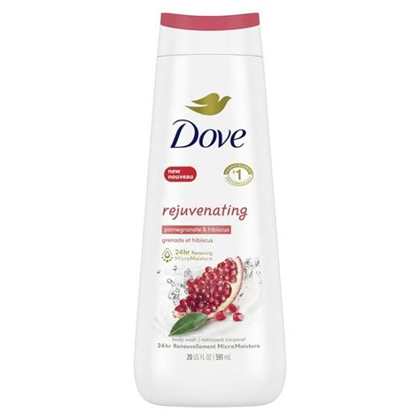 Dove Rejuvenating Long Lasting Gentle Body Wash Pomegranate And Hibiscus 20 Fl Oz