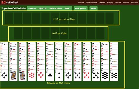 Freecell Triplo - Triple FreeCell Solitaire - Play Online & 100% Free | Solitaired.com