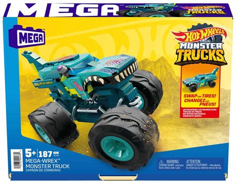 Jeu De Construction Mega Bloks Hot Wheels Wrex Monster Truck Autres Jeux De Construction