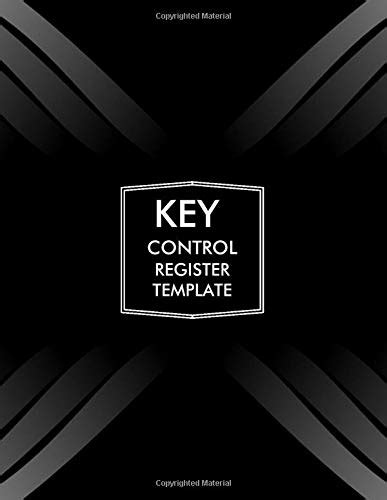 buy key control register template lock inventory register key