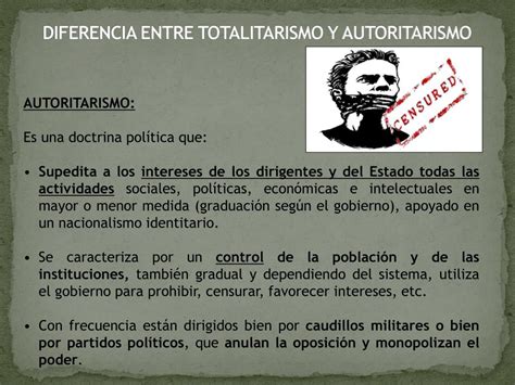 Quais Sao As Diferenças Entre Autorismo E Totalitarismo