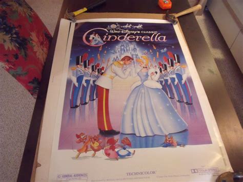 Original Cinderella Movie Poster 1950 Remake With Dolby Sound In 1981