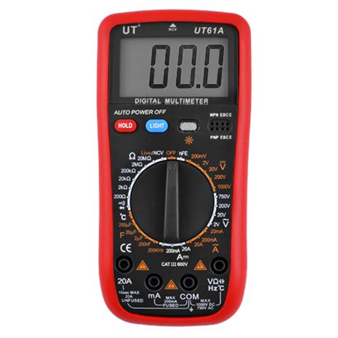 Тестер цифровой мультиметр VC61A для измерения сопротивления ...